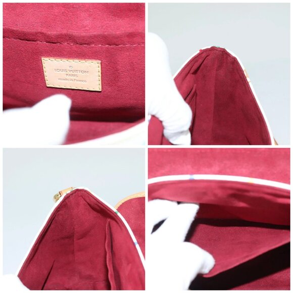 LOUIS VUITTON Monogram Multicolor Patty Shoulder Bag White M40305 Auth 127416V - Picture 15 of 16